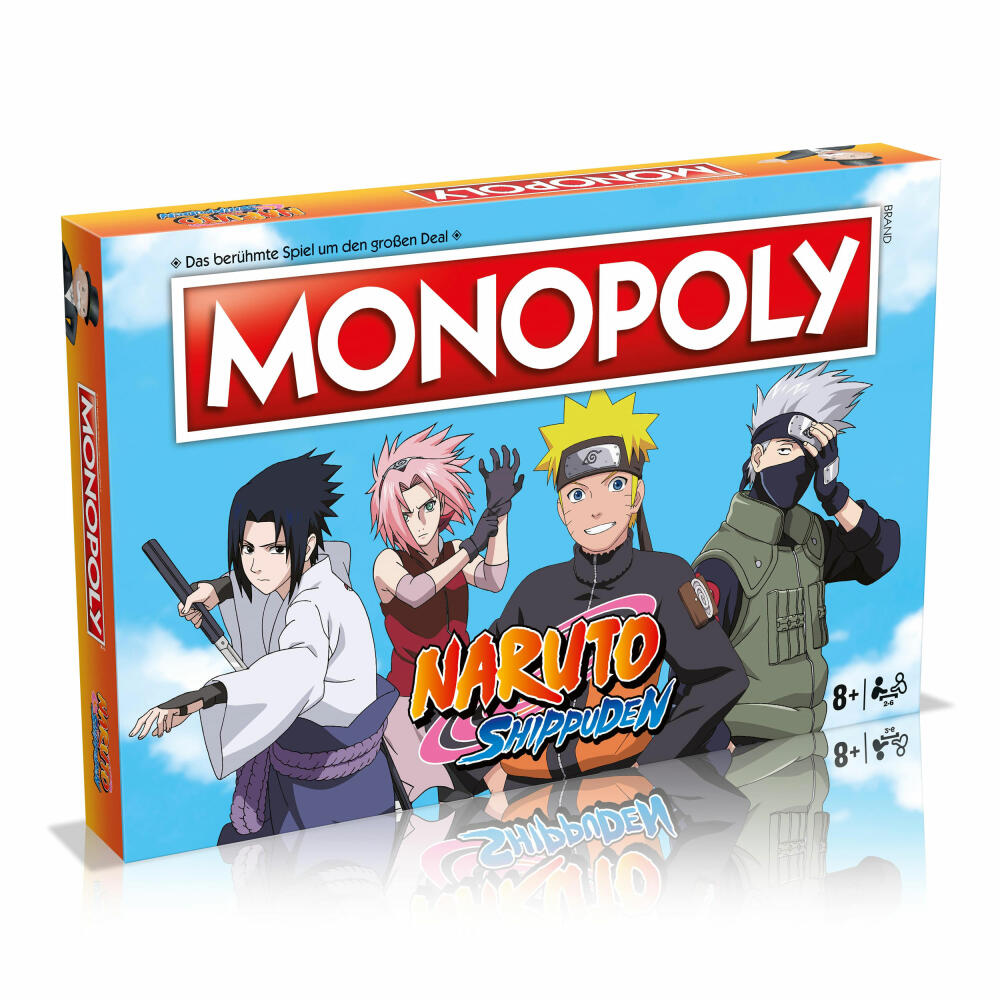 Winning Moves Monopoly - Naruto, Brettspiel, Gesellschaftsspiel, ab 8 Jahren, WM00167-GER-6