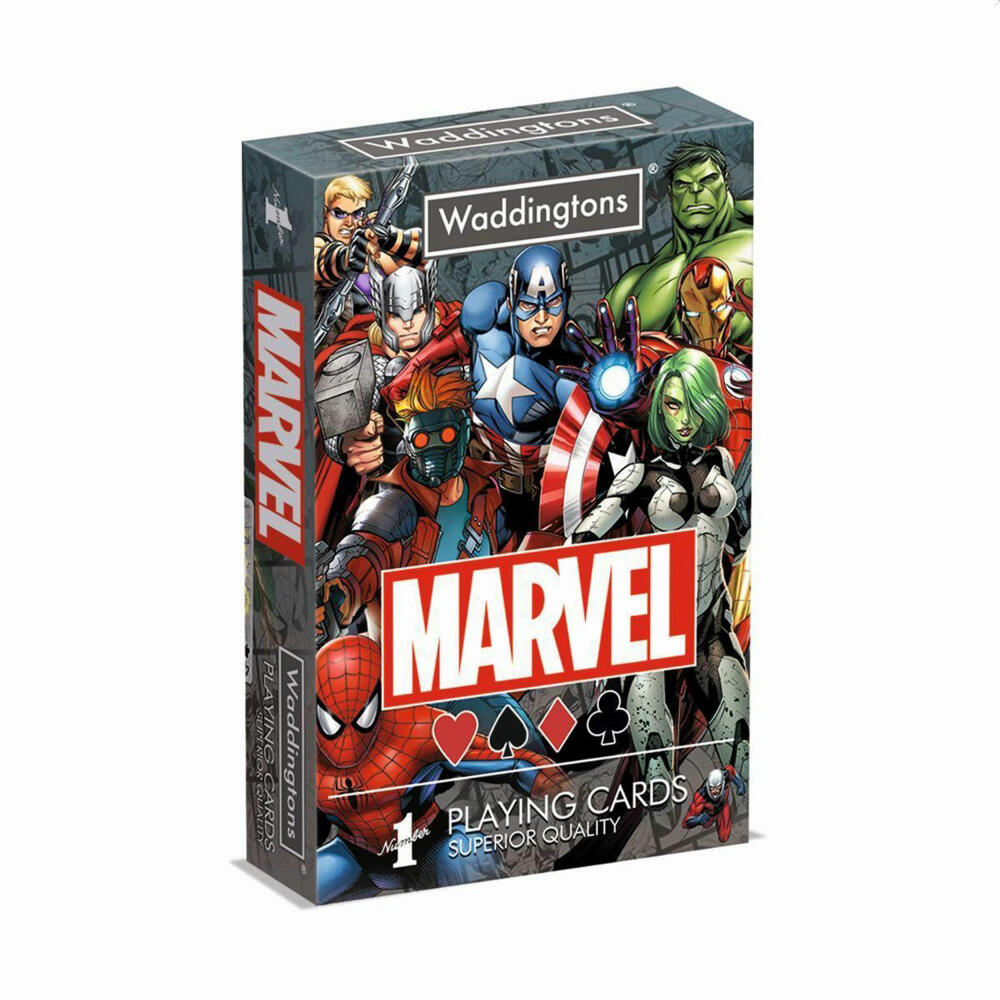 Winning Moves No1 Spielkarten - Marvel Universe, Französisches Blatt, Skat, Poker, ab 6 Jahren, 24419