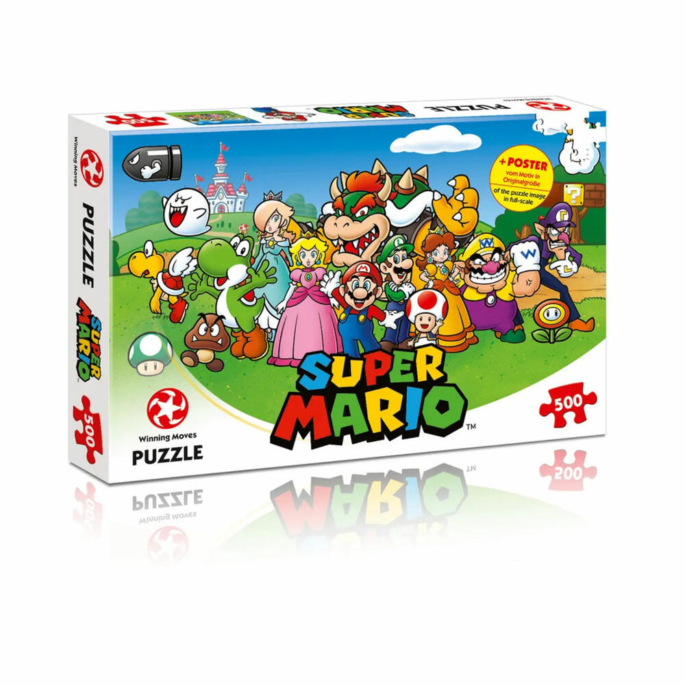 Winning Moves Puzzle - Super Mario & Friends, Kinderpuzzle, Kinder, 500 Teile, 29476