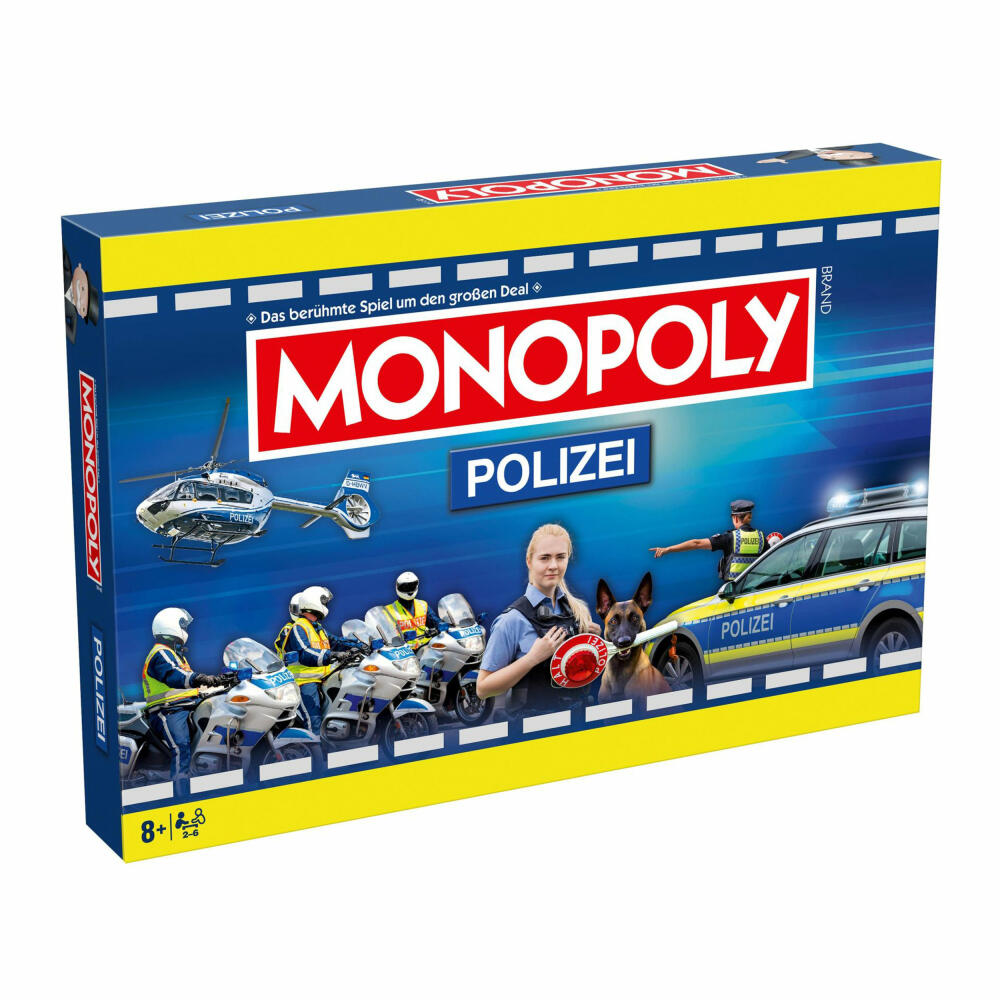 Winning Moves Monopoly - Polizei 2.0, Brettspiel, Gesellschaftsspiel, ab 8 Jahren, WM04760-GER-6