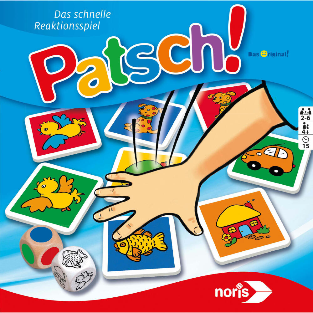 Noris Patsch, card game, reaction game, dice game, board game, children, game, 606013612