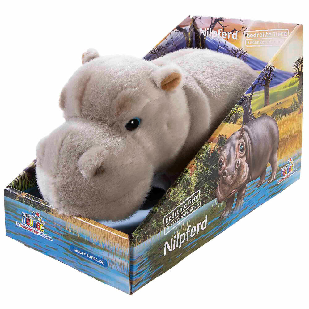 Heunec Bedrohte Tiere Nilpferd, Kuscheltier, Plüschtier, Stofftier, 18 cm, 289475