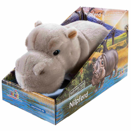 Heunec Bedrohte Tiere Nilpferd, Kuscheltier, Plüschtier, Stofftier, 18 cm, 289475