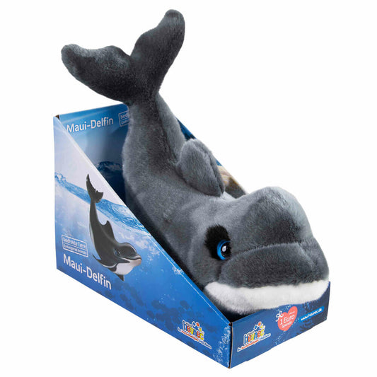 Heunec Bedrohte Tiere Maui Delfin, Kuscheltier, Plüschtier, Stofftier, 28 cm, 289574