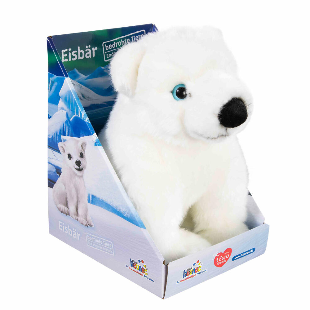 Heunec Bedrohte Tiere Eisbär, Kuscheltier, Plüschtier, Stofftier, 25 cm, 289673
