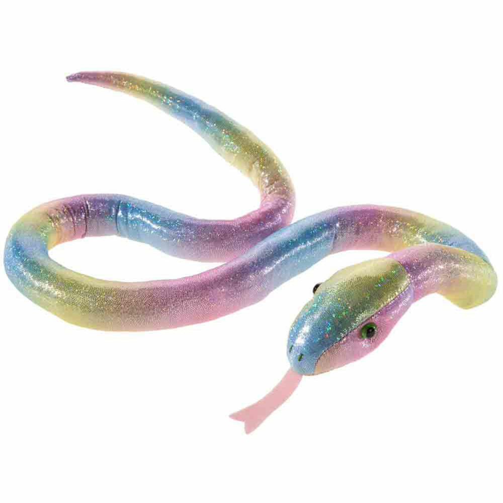 Heunec Schlange Glam Style Regenbogen, Spielzeug, Kuscheltier, Dekoration, 90 cm, 302846