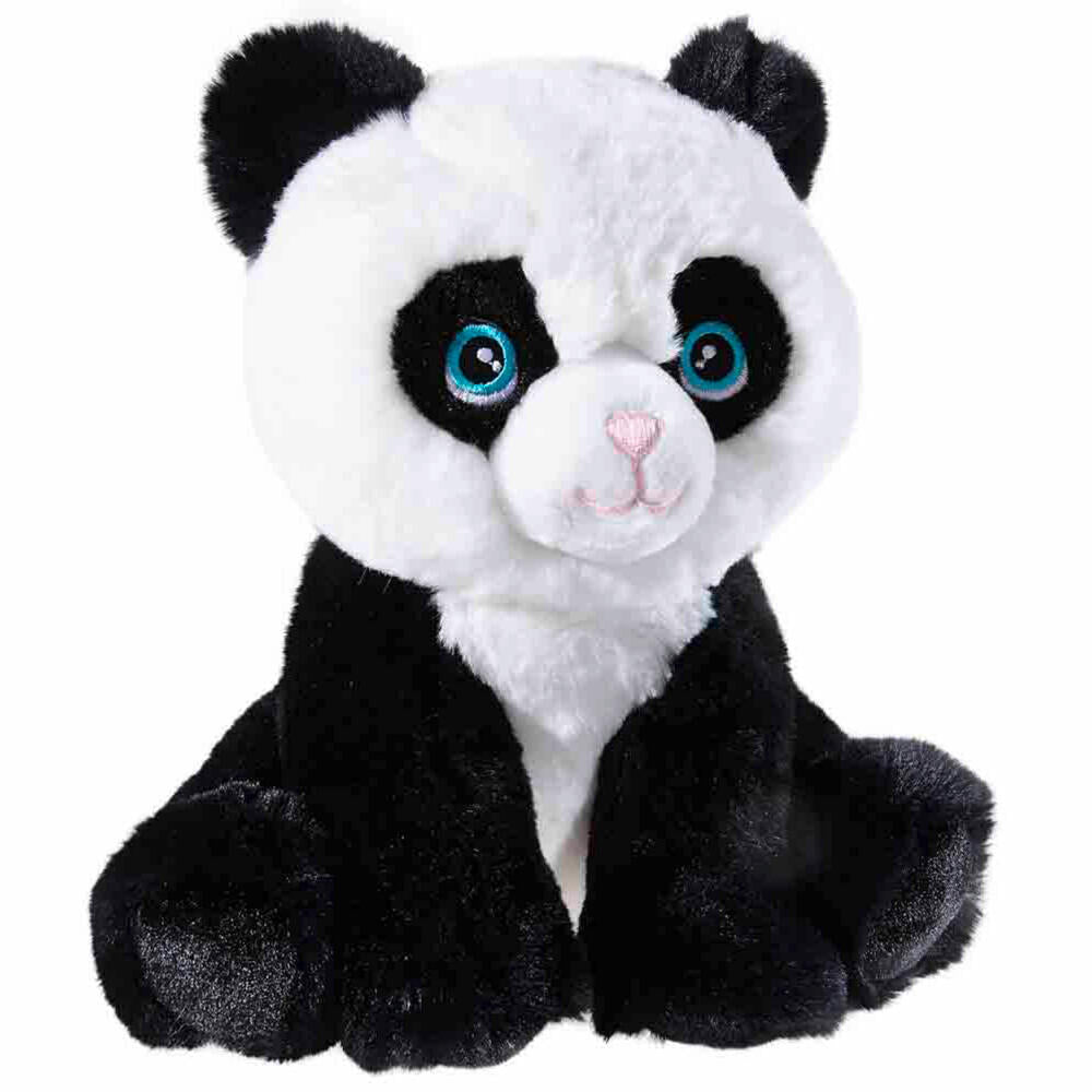 Heunec Panda Bär sitzend, Kuscheltier, Plüschtier, Stofftier, 20 cm, 313064