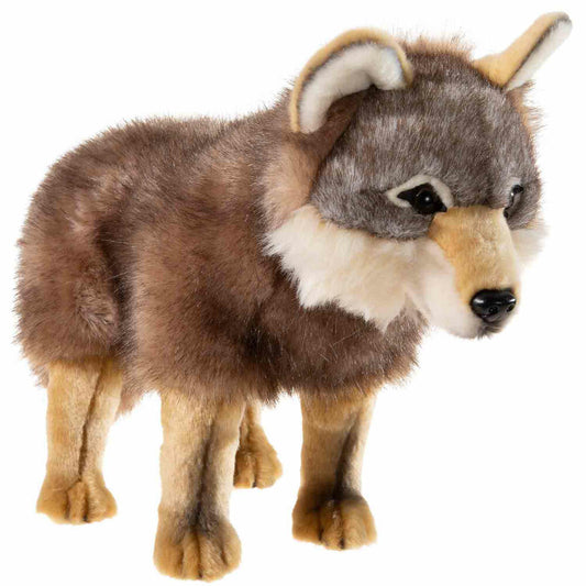 Heunec Misanimo Wolf stehend, Kuscheltier, Plüschtier, Stofftier, 30 cm, 320079