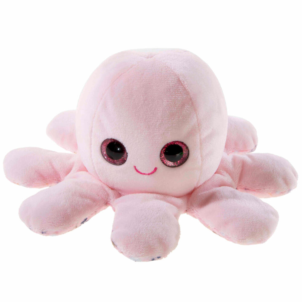 Heunec Octopus Plüschi rosa, Kuscheltier, Plüschtier, Stofftier, 18 cm, 323957