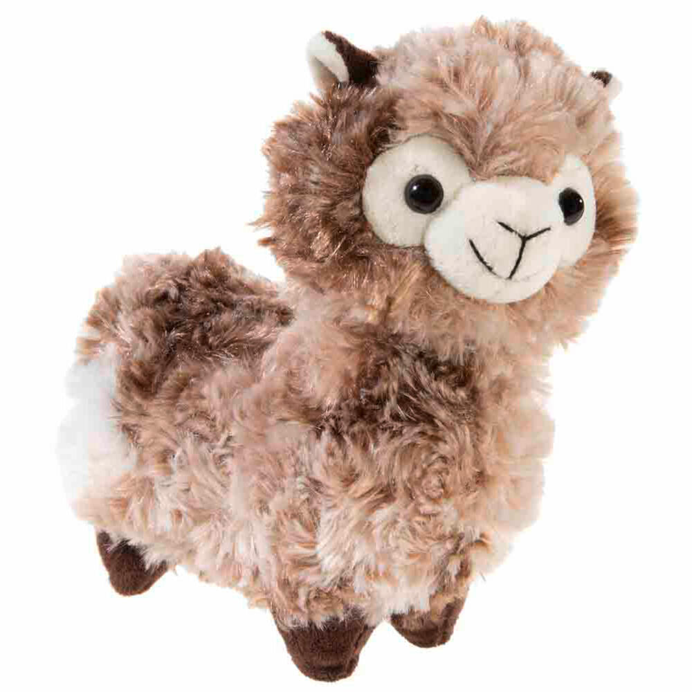 Heunec Lama stehend zweifarbig dunkelbraun, Kuscheltier, Plüschtier, Stofftier, 18 cm, 324268