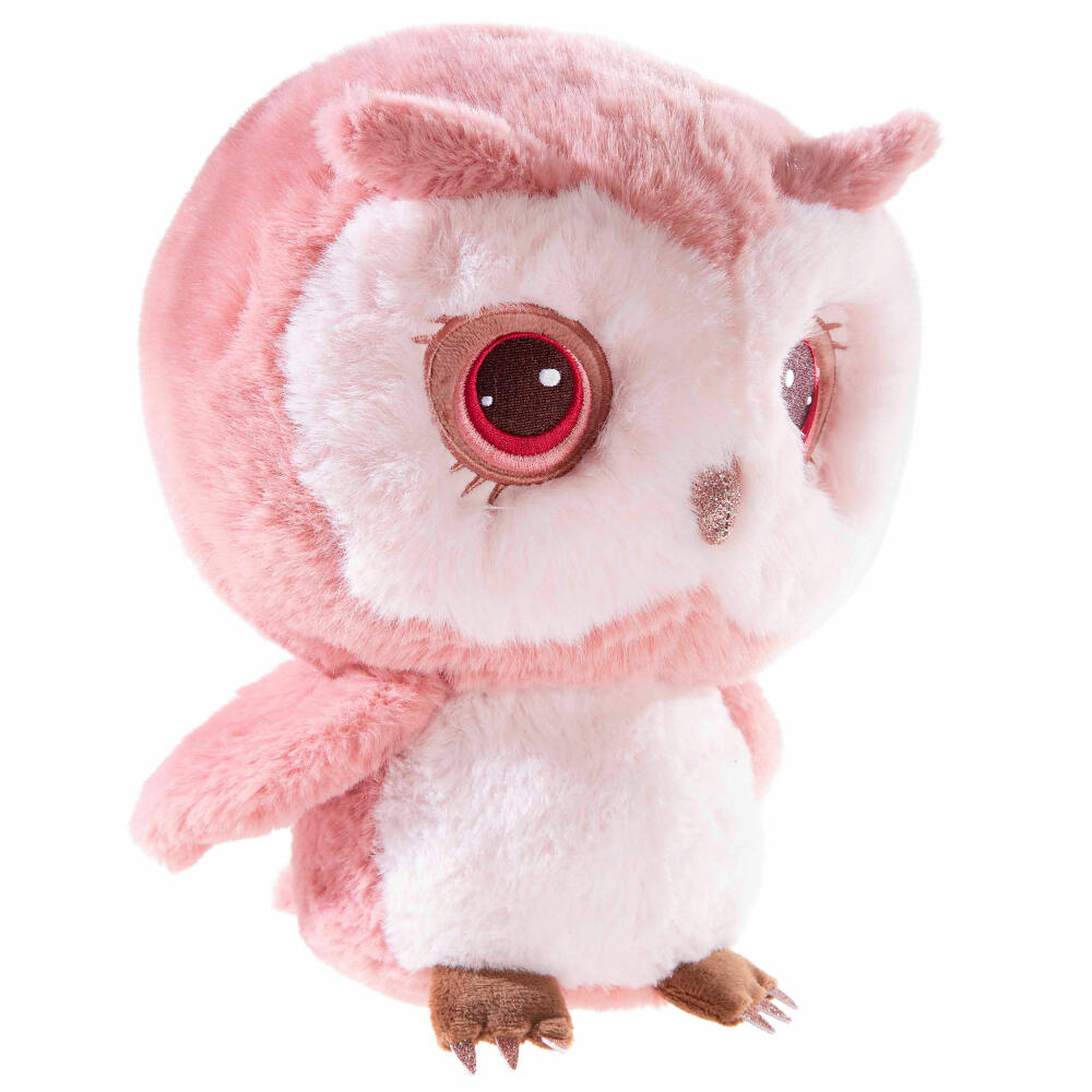 Heunec Young & Trendy Eule Erdbeer, Kuscheltier, Plüschtier, Stofftier, 13 cm, 325067