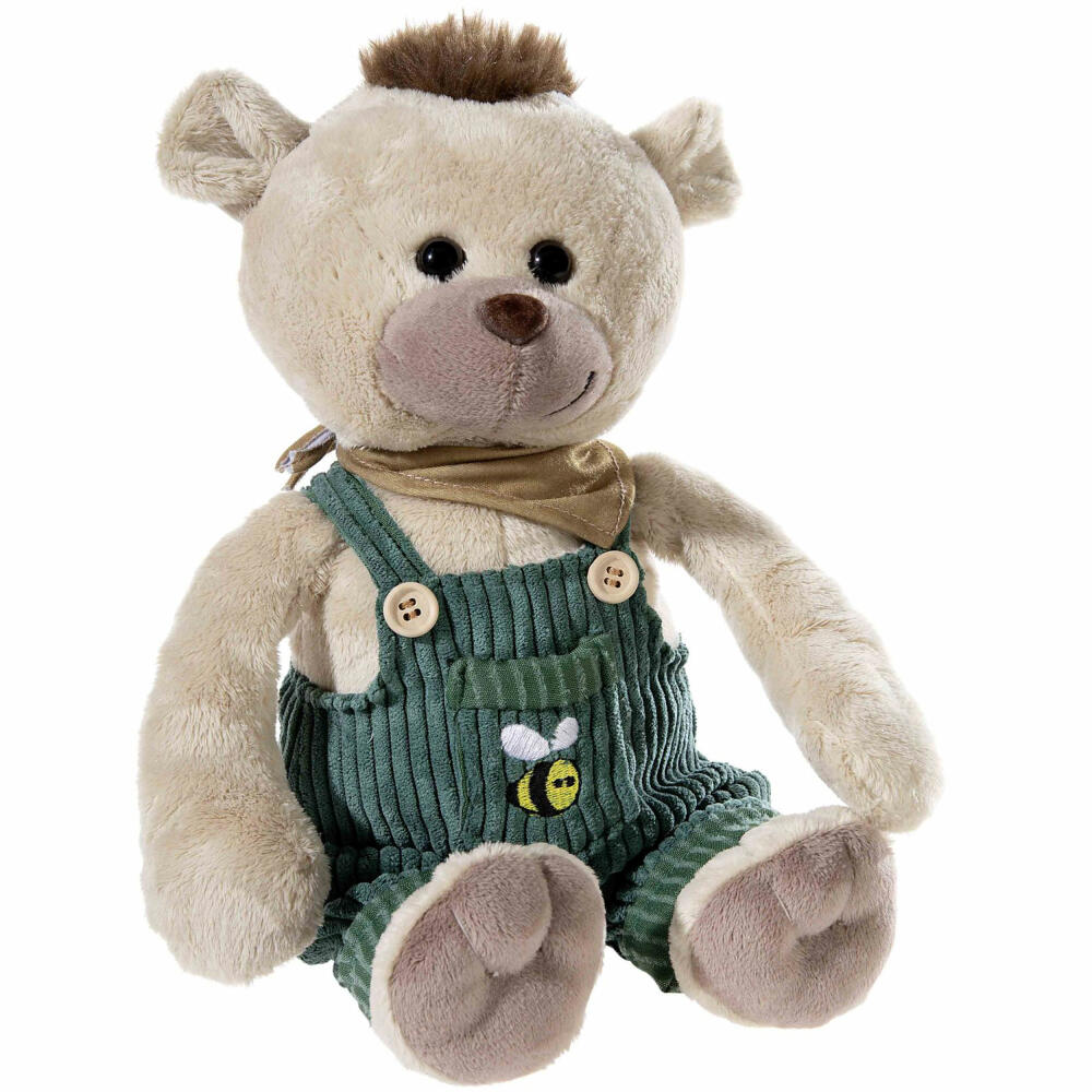 Heunec Latzhosen-Gang Bär, Kuscheltier, Plüschtier, Stofftier, 35 cm, 335073