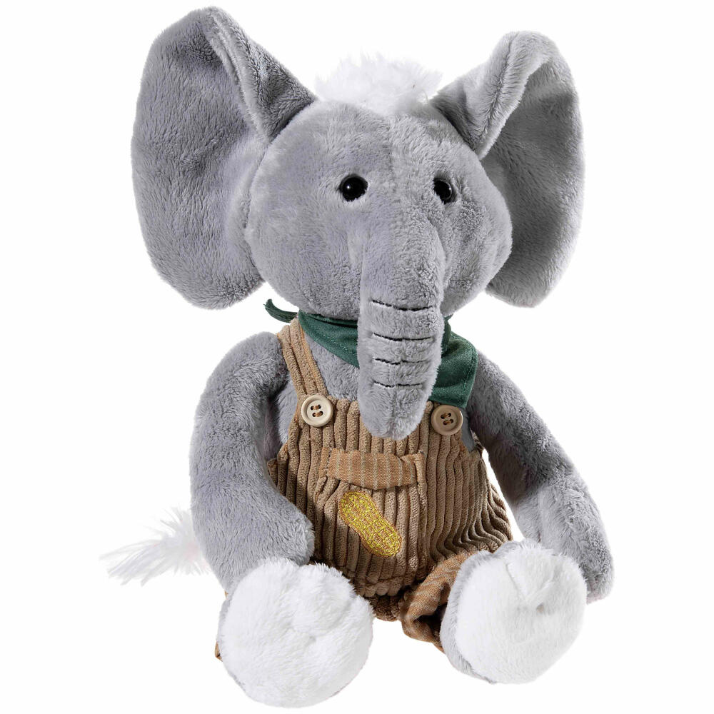 Heunec Latzhosen-Gang Elefant, Kuscheltier, Plüschtier, Stofftier, 35 cm, 335271