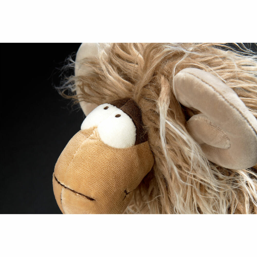 sigikid Mufflon Muff BeastsTown, Kuscheltier, Stofftier, Schmusetier, Polyester, Beige, 30 cm, 43259