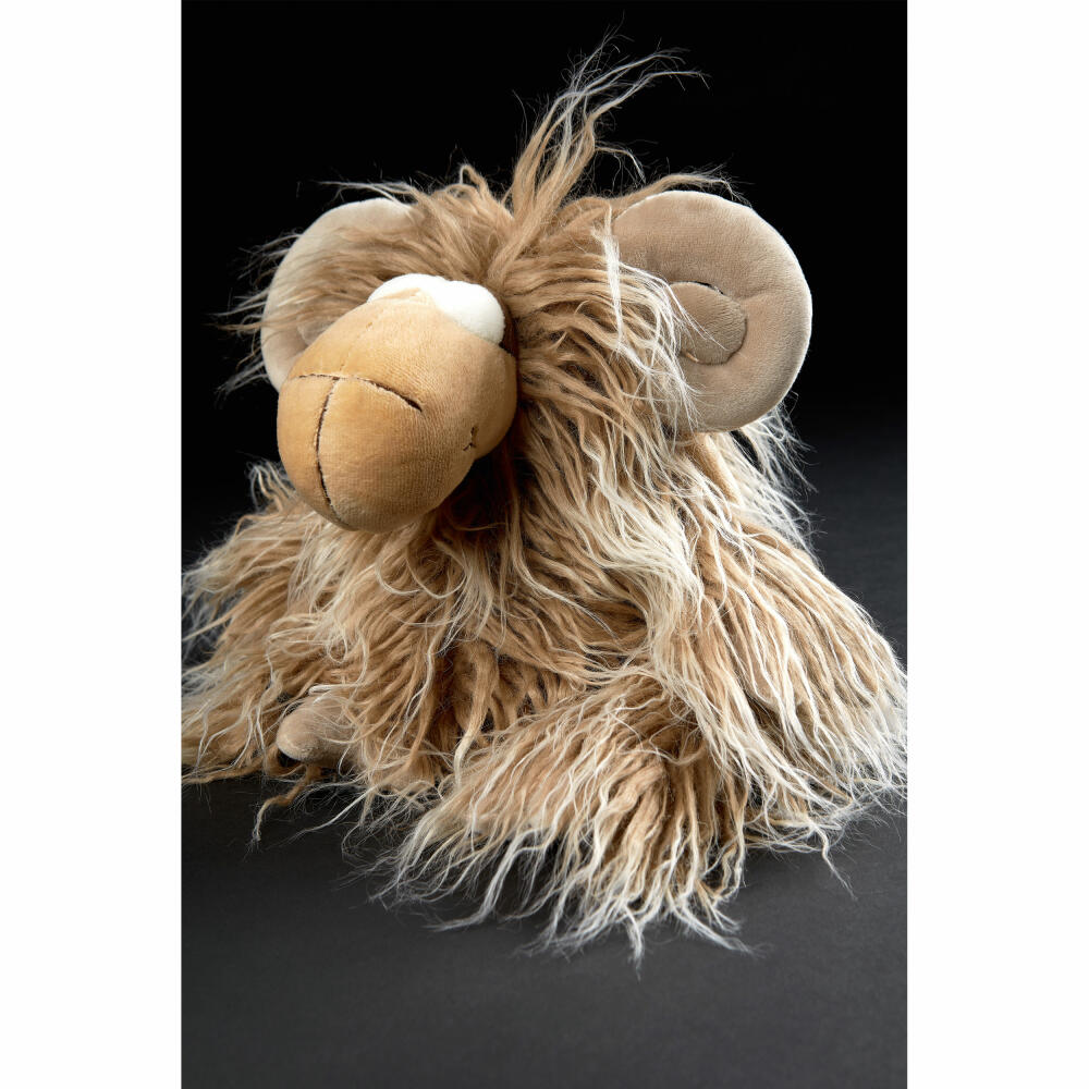 sigikid Mufflon Muff BeastsTown, Kuscheltier, Stofftier, Schmusetier, Polyester, Beige, 30 cm, 43259