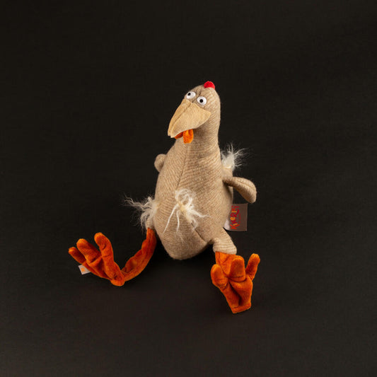 sigikid Lost Chicken Kikeriki, Kuscheltier, Plüschtier, Stofftier, Polyester, 43415