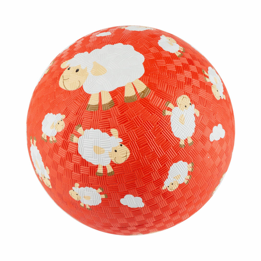 sigikid Schaf rot Kautschukball, Spielball, Ball, Kinder, Kautschuk, Ø 17 cm, 43518