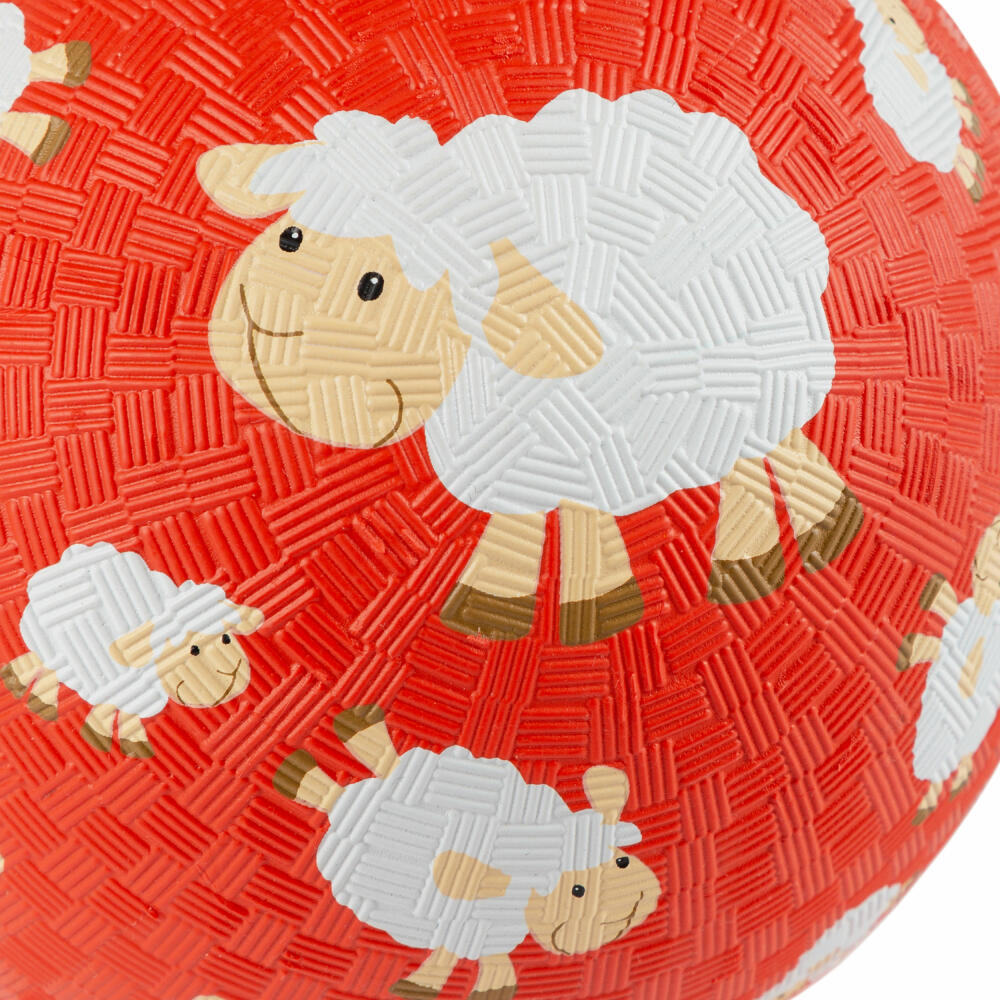 sigikid Schaf rot Kautschukball, Spielball, Ball, Kinder, Kautschuk, Ø 17 cm, 43518