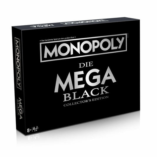 Winning Moves Monopoly - Mega - Black Edition, Brettspiel, Gesellschaftsspiel, ab 8 Jahren, 46226