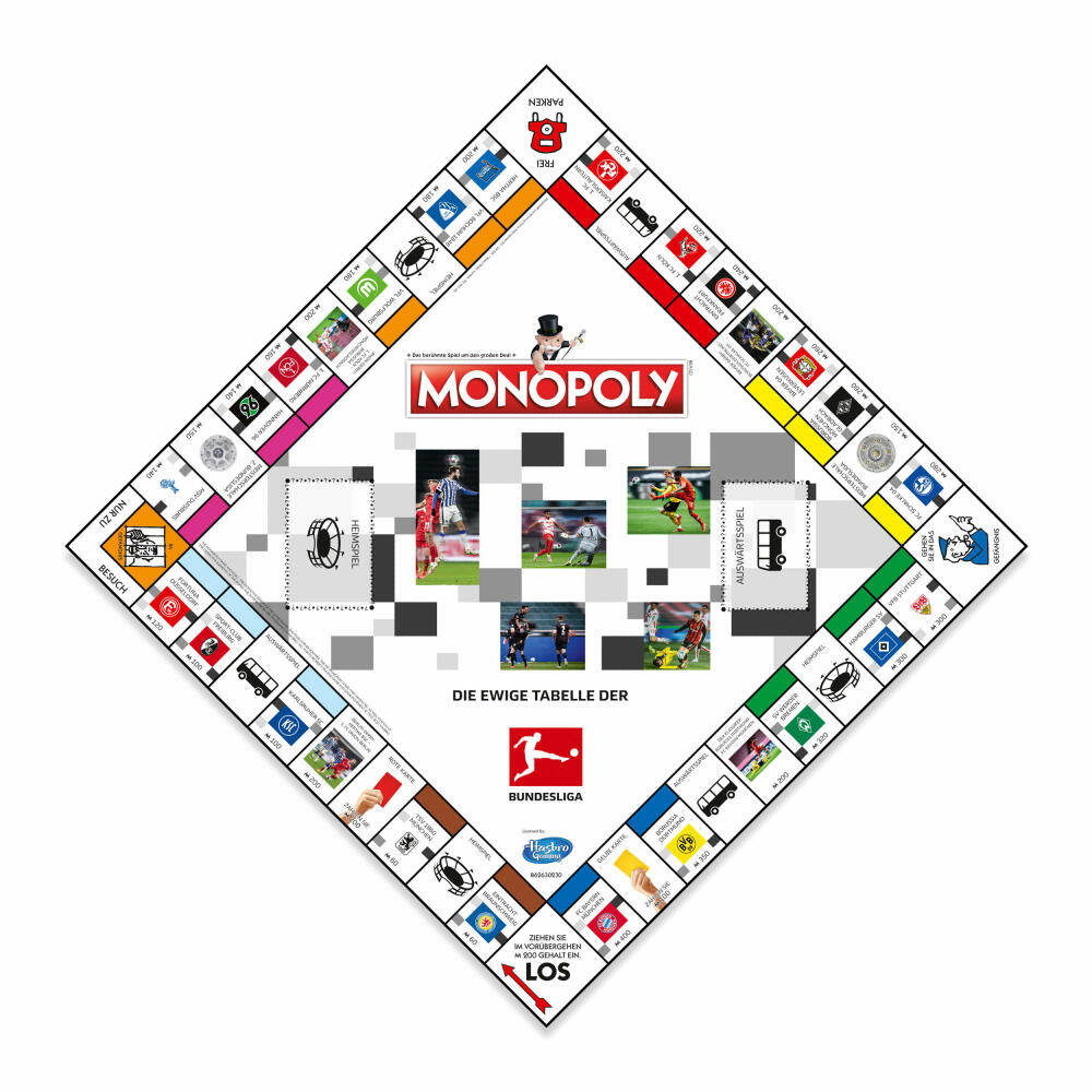 Winning Moves Monopoly - Bundesliga Edition, Brettspiel, Gesellschaftsspiel, ab 8 Jahren, 47032