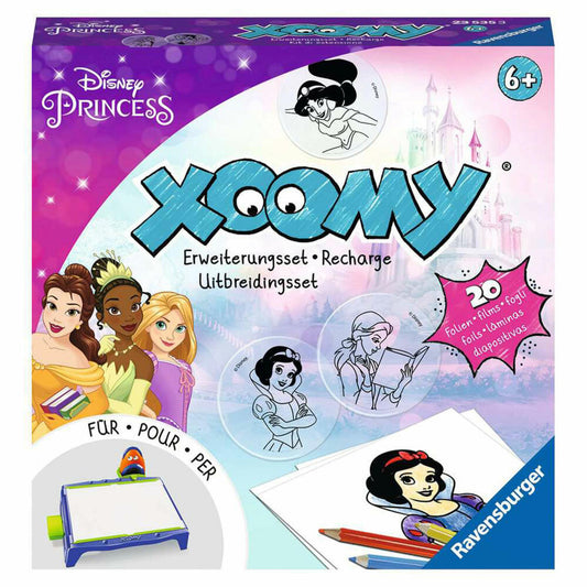 Ravensburger Xoomy Refill Disney Princess , Erweiterungsset, Malvorlage, Motivfolien, Folien, 23535