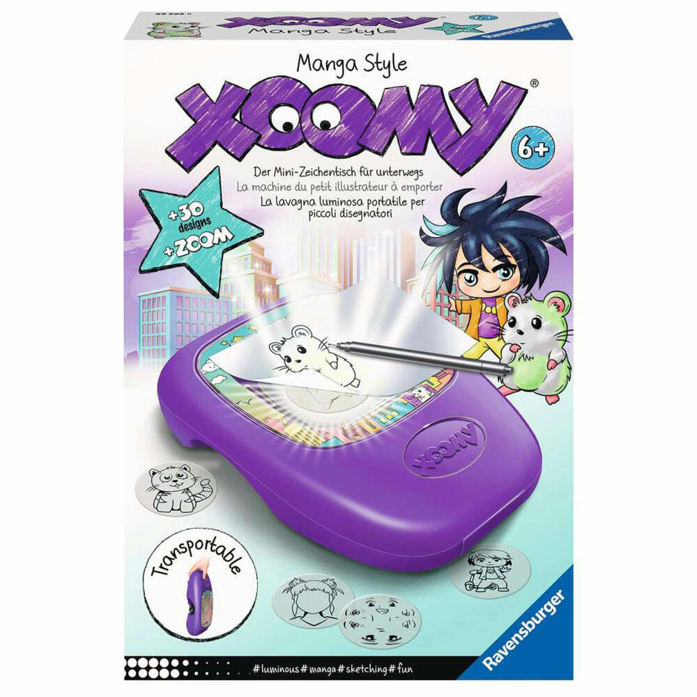 Ravensburger Xoomy Midi Manga Style , Malset, Mal Set, Malen, Zeichentisch, Zeichenkoffer, 23533