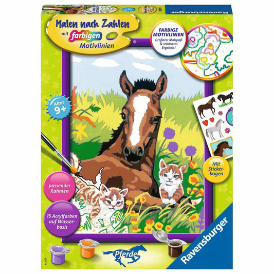 Ravensburger Malen nach Zahlen Süße Tierkinder, Malvorlage, Malset, Malen, Kinder, 20299
