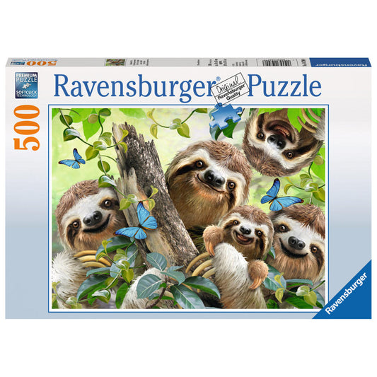 Ravensburger Puzzle Sloth Selfie, Adult Puzzle, Adult Puzzles, Premium Puzzle, Standard Format, 500 Pieces, 14790 8