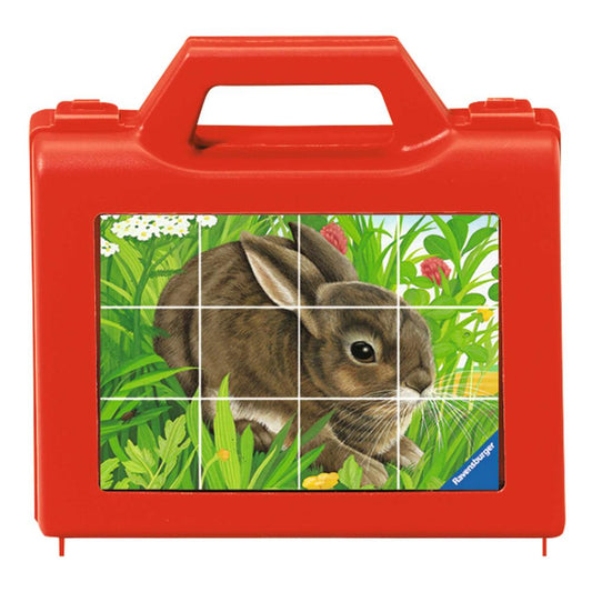 Ravensburger Puzzle Animals, Cube Puzzle, Children's Puzzle, Cube, Children's Game, Puzzle Game, 12 Pieces, 07412 9 07412 9