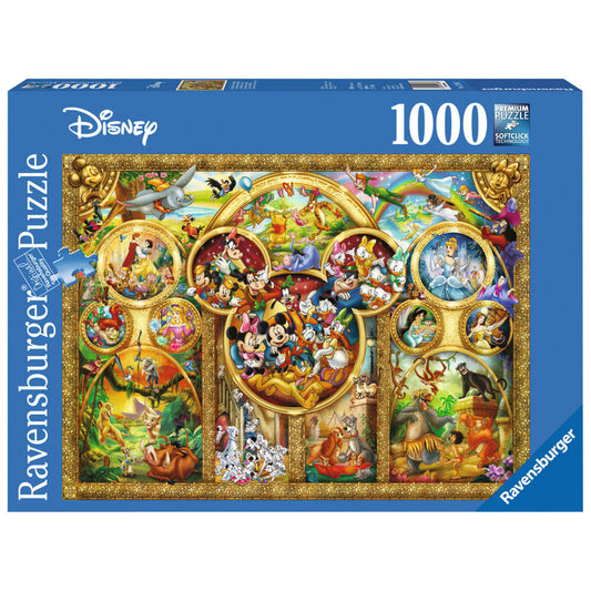 Ravensburger Puzzle The Most Beautiful Disney Themes, Adult Puzzle, Adult Puzzles, Premium Puzzle, Standard Format, 1000 Pieces, 15266 7