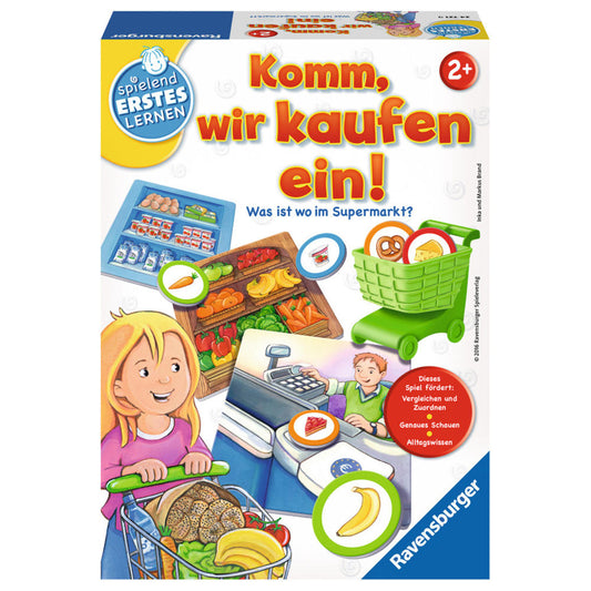 Ravensburger First Learning Through Play Come, Let's Buy One!, Matching Game, Collecting Game, Children's Game, Children's Game, Language Development Game, 24721 9