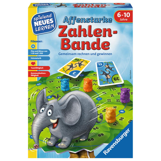 Ravensburger Playfully Learn New Things Monkey-Strong Number Gang, Math Learning Game, Skill Game, Math Game, Children's Game, Children's Game, 24973 2
