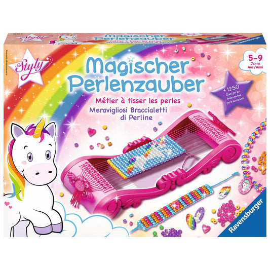 Ravensburger So Styly Magischer Perlenzauber Einhorn , Bastelset, Bastel Set, Schmuck, Armband, Webrahmen, Ab 5 Jahren, 18513 9