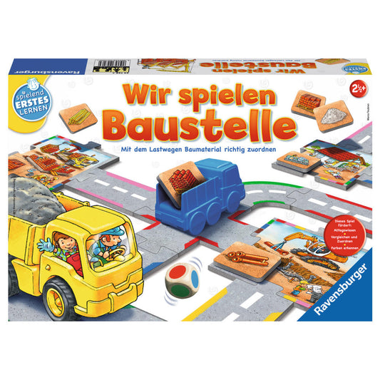Ravensburger Playing First Learning We Play Construction Site, Color Matching Game, Laying Game, Matching Game, Children's Game, Children's Game, 24726 4