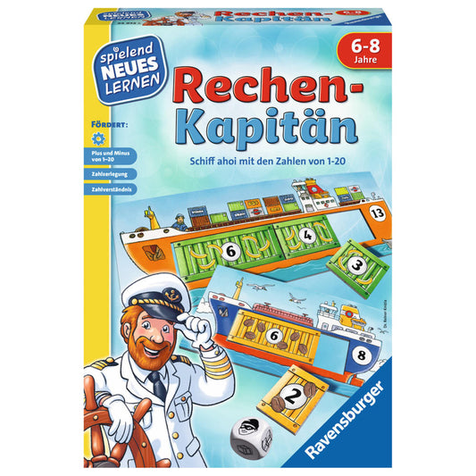 Ravensburger Playful New Learning Math Captain, Math Learning Game, Puzzle Game, Math Game, Children's Game, Children's Game, 24972 5