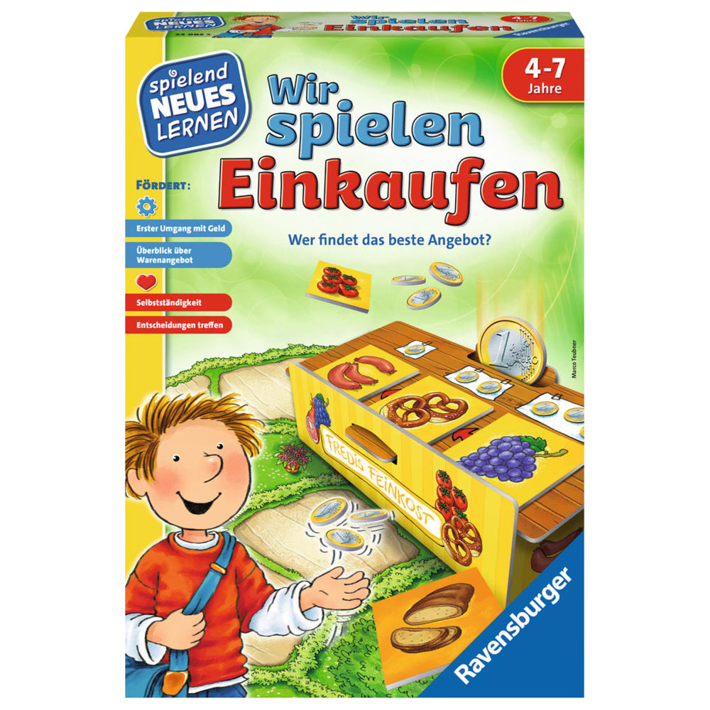 Ravensburger Playfully Learning New Things We Play Shopping, Dice Game, Race Game, Dice Running Game, Children's Game, Children's Game, 24985 5
