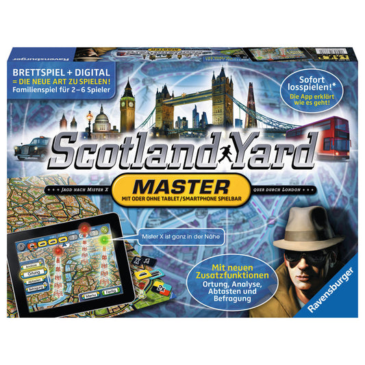 Ravensburger Family Games Scotland Yard Master, Detective Game, Search Game, Cult Game, Parlor Game, Board Game, Family Game, 26602 9