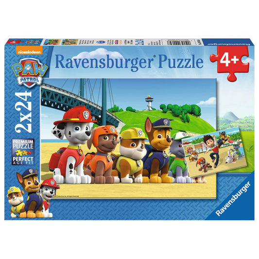 Ravensburger Puzzle Heroic Dogs, Children's Puzzle, Laying Game, Children's Game, Puzzle Game, Including Mini-Poster, 2 x 24 Pieces, 09064 8