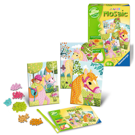 Ravensburger Mosaic Junior Pferde, Bastelset, Bastel Set, Mosaiksteine, Mosaik, Steine, Ab 4 Jahren, 18341 8