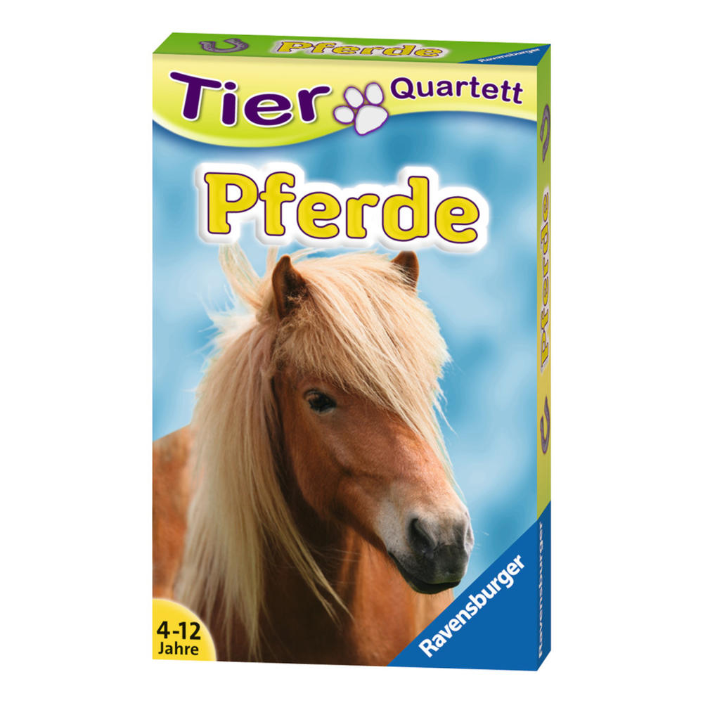 Ravensburger Card Games Animal Quartets Horses, Card Game, Quartet, Card Game, Playing Cards, Animals, 20422 9