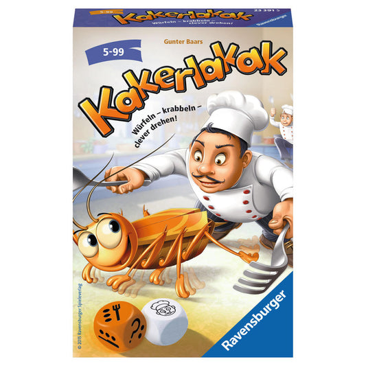 Ravensburger Mitbringspiele Kakerlakak, speed game, dice game, action game, children's game, children's game, 23391 5