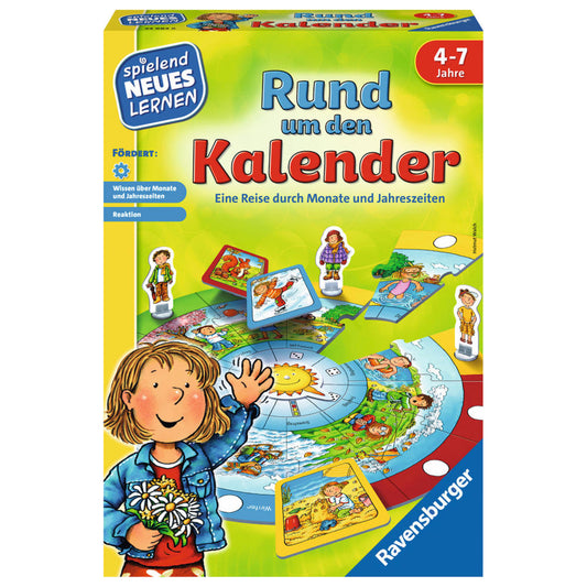 Ravensburger Playfully Learning New Things Around The Calendar, Matching Game, Collecting Game, Children's Game, Children's Game, Seasons, 24984 8
