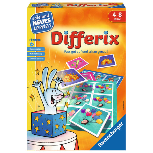 Ravensburger Playful New Learning Differix, Concentration Game, Collecting Game, Search Game, Children's Game, Children's Game, 24930 5