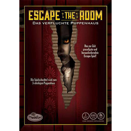 Ravensburger ThinkFun Escape the Room 3 The Cursed Dollhouse, guessing game, search game, party game, 76371