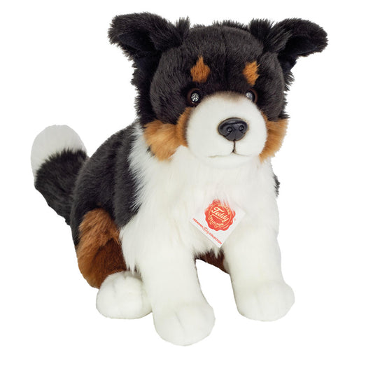Teddy Hermann Border Collie sitzend, Kuscheltier, Stofftier, Plüschtier, Hund, Haustier, Plüsch, Tri-color, 30 cm, 919568