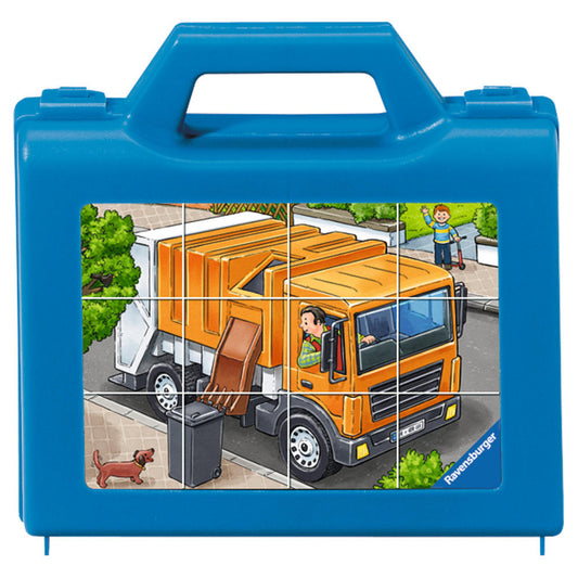 Ravensburger Puzzle My Favorite Vehicles, Cube Puzzle, Children's Puzzle, Cube, Children's Game, Puzzle Game, 12 Pieces, 07406 8