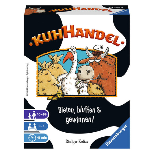 Ravensburger card games cow trading, auction game, games classic, card game, card game, bluff game, 20753 4