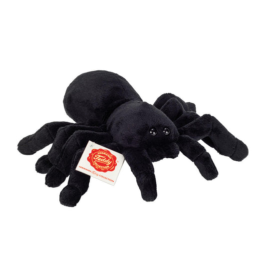 Teddy Hermann Spinne, Kuscheltier, Stofftier, Plüschtier, Wildtier, Plüsch, Schwarz, 16 cm, 926566