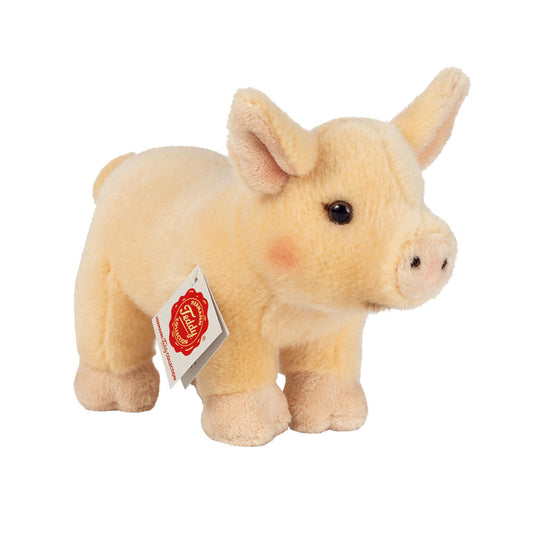 Teddy Hermann Schwein stehend, Kuscheltier, Stofftier, Plüschtier, Bauernhoftier, Plüsch, 20 cm, 930310