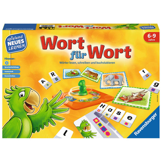 Ravensburger Playfully Learn New Words Word by Word, Language Learning Game, Collecting Game, Language Game, Children's Game, Children's Game, 24955 8